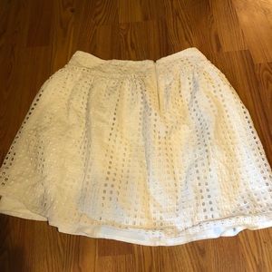 Size 2 Ann taylor skirt white